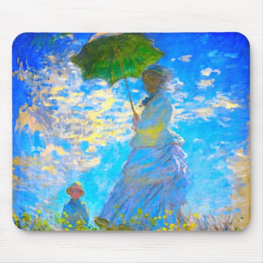 Monet Woman met een parasol Muismat (Voorkant)