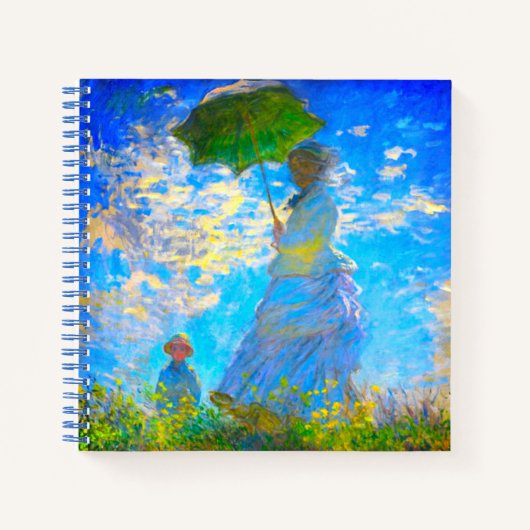 Monet Woman met een parasol Notitieboek (Voorkant)