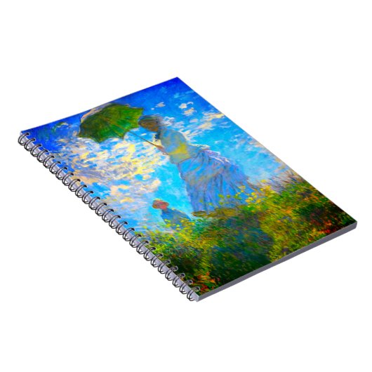 Monet Woman met een parasol Notitieboek (Rechterzijde)