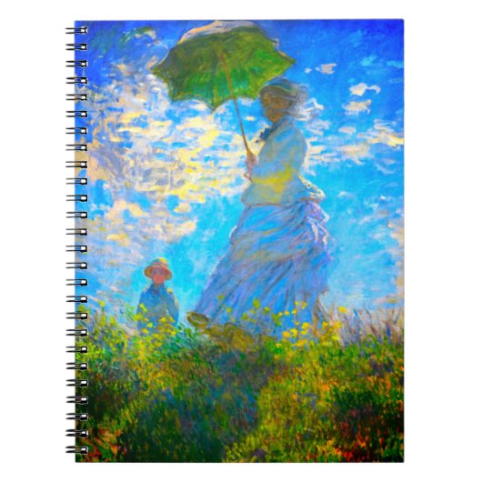 Monet Woman met een parasol Notitieboek (Voorkant)