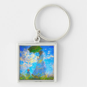 Monet Woman met een parasol Sleutelhanger