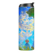 Monet Woman met een parasol Thermosbeker (Gedraaid links)