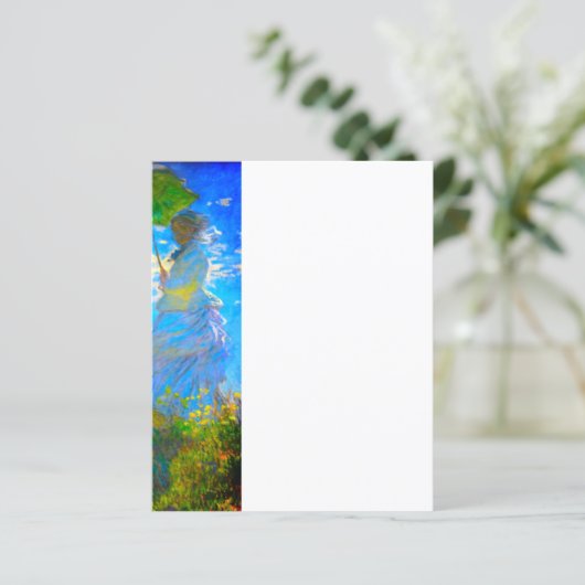 Monet Woman met een parasolpapier (Staand voorkant)