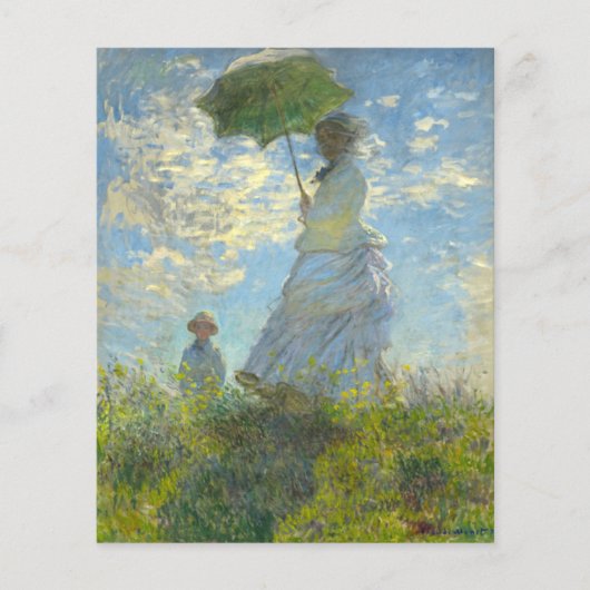 Monet Woman met een parasolpapier (Voorkant)