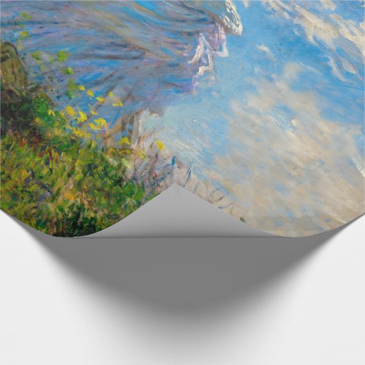 Monet Woman Parasol Impressionisme Cadeaupapier (Hoek)