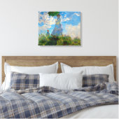 Monet Woman Parasol Impressionisme Canvas Afdruk (Insitu (Slaapkamer))