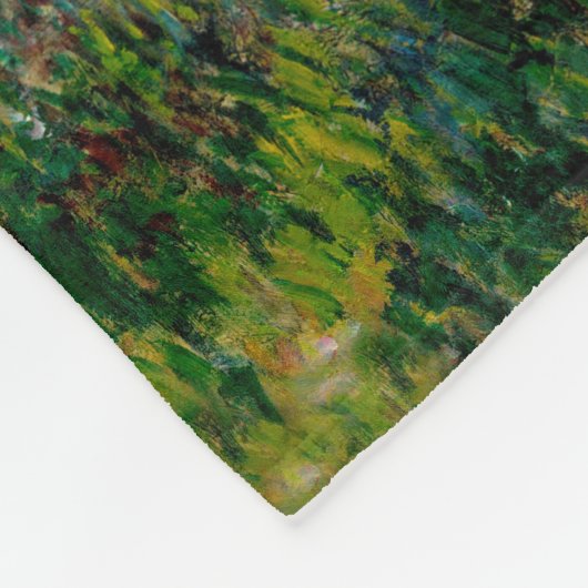 Monet Woman Parasol Impressionisme Fleece Deken (Hoek)