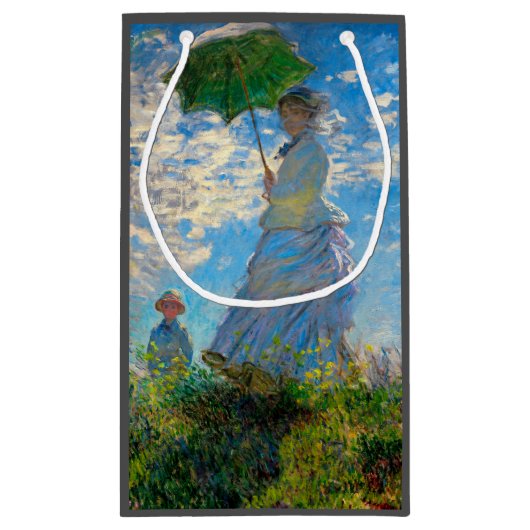 Monet Woman Parasol Impressionisme Klein Cadeauzakje (Achterkant)