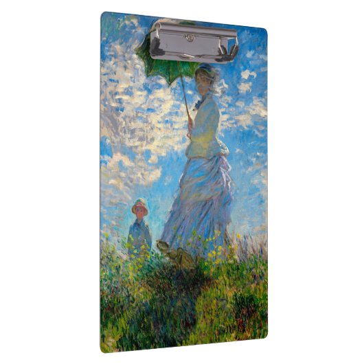 Monet Woman Parasol Impressionisme Klembord (Rechts)