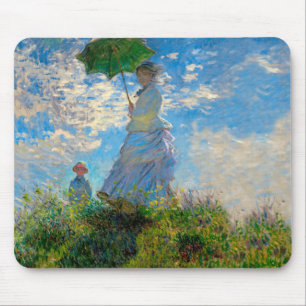 Monet Woman Parasol Impressionisme Muismat