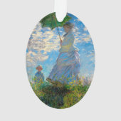 Monet Woman Parasol Impressionisme Ornament (achterkant)
