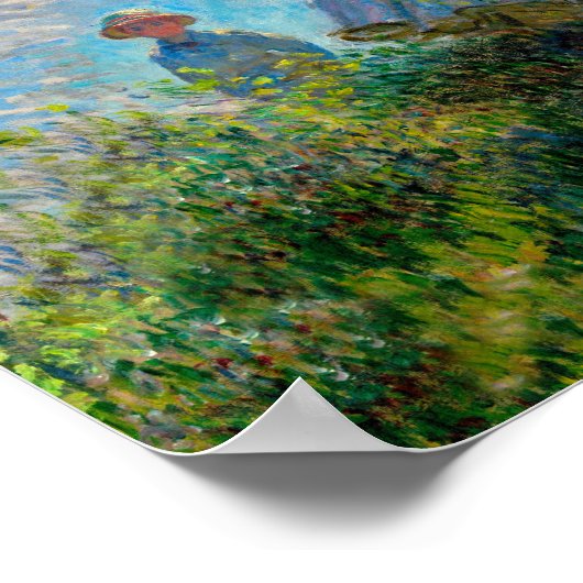 Monet Woman Parasol Impressionisme Poster (Hoek)