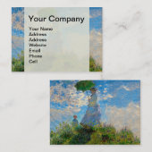 Monet Woman Parasol Impressionisme Visitekaartje (Voorkant / Achterkant)