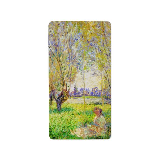 Monet Woman zit onder de Willows Fine Art Etiket (Voorkant)
