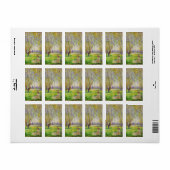 Monet Woman zit onder de Willows Fine Art Etiket (Full Sheet)