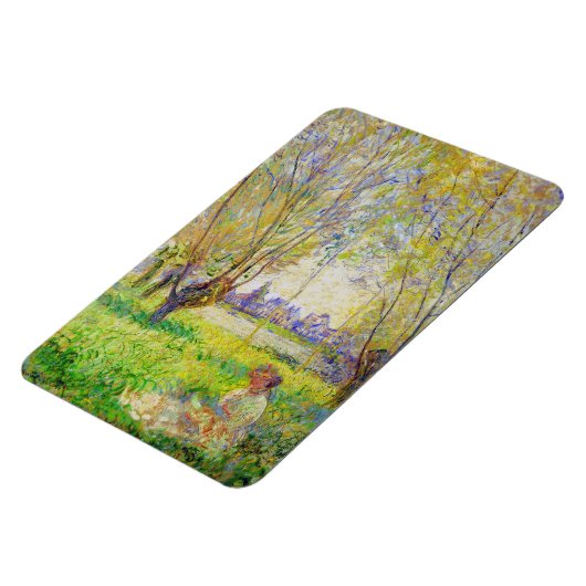 Monet Woman zit onder de Willows Fine Art Magneet (Linkerzijde)
