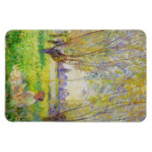 Monet Woman zit onder de Willows Fine Art Magneet (Horizontaal)