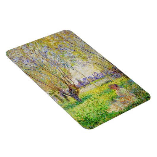 Monet Woman zit onder de Willows Fine Art Magneet (Rechterzijde)