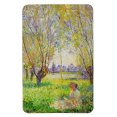 Monet Woman zit onder de Willows Fine Art Magneet (Verticaal)