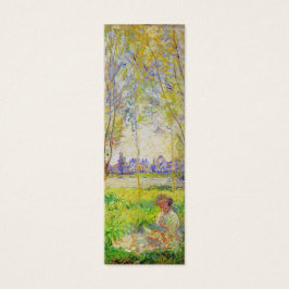 Monet Woman zit onder de Willows Fine Art Mini Visitekaartjes