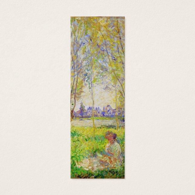 Monet Woman zit onder de Willows Fine Art Mini Visitekaartjes (Voorkant)