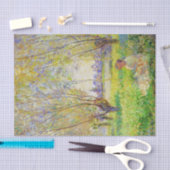 Monet Woman zit onder de Willows Fine Art Tissuepapier (Craft)
