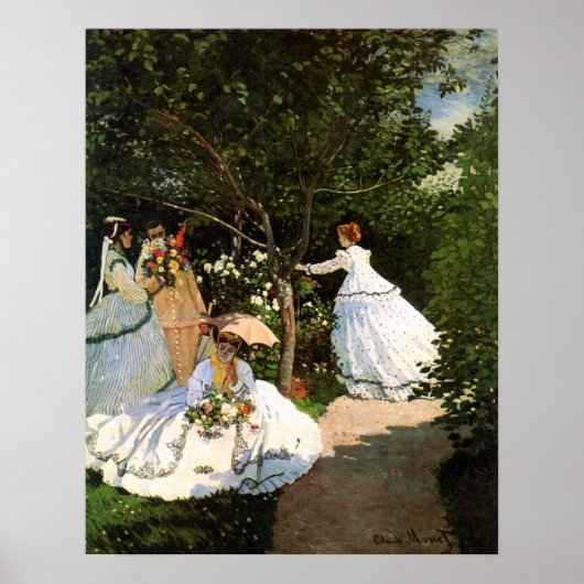 Monet Women in the Garden Poster (Voorkant)