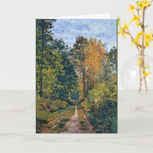 Monet - Wooded Path Kaart (Gele Bloem)