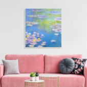 Monet Yellow Water Lilie Canvas Afdruk (Insitu (Woonkamer))