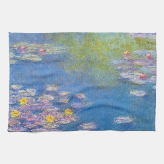Monet Yellow Water Lilies Kitchen Towel Theedoek (Horizontaal)