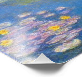 Monet Yellow Water Lilies Print Foto Afdruk (Hoek)