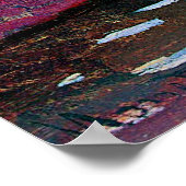 Monet - Zaandam, kanaalschilderij Poster (Hoek)