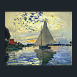 Monet - Zeilboot bij le Petit Gennevilliers Acryli Acryl Muurkunst<br><div class="desc">Claude Monet schilderij,  Zeilboot bij le Petit Gennevilliers</div>
