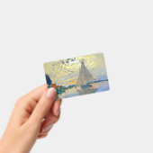 Monet Zeilboot bij Le Petit-Gennevilliers Badge (Handheld)