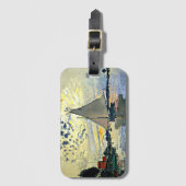 Monet - Zeilboot bij le Petit Gennevilliers Bagagelabel (Voorkant (verticaal))