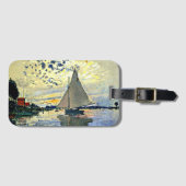 Monet - Zeilboot bij le Petit Gennevilliers Bagagelabel (Voorkant (horizontaal))
