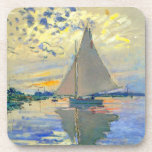 Monet Zeilboot bij Le Petit-Gennevilliers Bier Onderzetter<br><div class="desc">Onderzetters met Claude Monets olieverfschilderij Zeilboot bij Le Petit-Gennevilliers (1874). Een serene zeilboot vaart in Parijs,  Frankrijk. Perfect voor liefhebbers van impressionisme en Franse kunstverzamelaars!</div>
