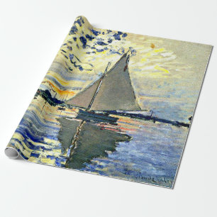 Monet - Zeilboot bij le Petit Gennevilliers Cadeaupapier