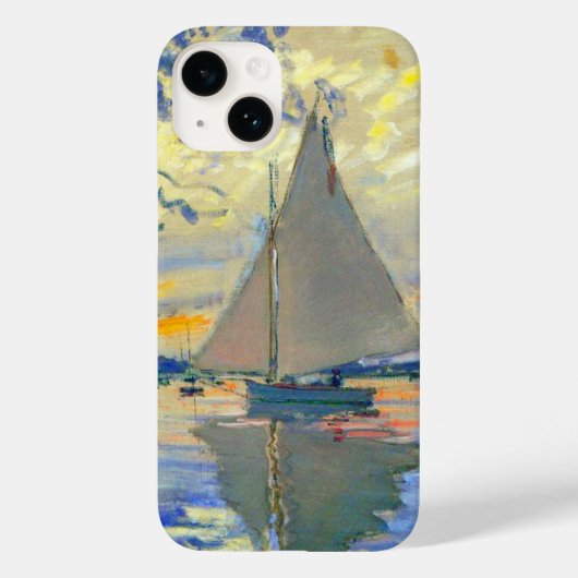 Monet Zeilboot bij Le Petit-Gennevilliers Case-Mate iPhone Case (Achterkant)