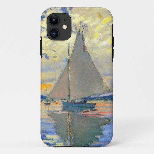 Monet Zeilboot bij Le Petit-Gennevilliers Case-Mate iPhone Case (Achterkant)