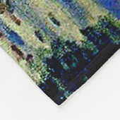 Monet, Zeilboot bij le Petit Gennevilliers Fleece Deken (Hoek)