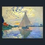 Monet Zeilboot bij Le Petit-Gennevilliers Foto Afdruk<br><div class="desc">Fotoprint met Claude Monets olieverfschilderij Zeilboot bij Le Petit-Gennevilliers (1874). Een serene zeilboot vaart in Parijs,  Frankrijk. Perfect voor liefhebbers van impressionisme en Franse kunstverzamelaars!</div>