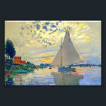 Monet Zeilboot bij Le Petit-Gennevilliers Foto Afdruk<br><div class="desc">Fotoprint met Claude Monets olieverfschilderij Zeilboot bij Le Petit-Gennevilliers (1874). Een serene zeilboot vaart in Parijs,  Frankrijk. Perfect voor liefhebbers van impressionisme en Franse kunstverzamelaars!</div>