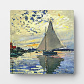 Monet - Zeilboot bij le Petit Gennevilliers Fotoplaat (Voorkant)