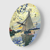 Monet - Zeilboot bij le Petit Gennevilliers Grote Klok (Hoek)