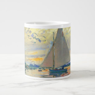 Monet Zeilboot bij Le Petit-Gennevilliers Grote Koffiekop