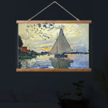 Monet - Zeilboot bij le Petit Gennevilliers Hangend Wandkleed<br><div class="desc">Claude Monet's beroemde schilderij,  Sailboat bij le Petit Gennevilliers.</div>