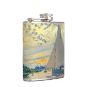 Monet Zeilboot bij Le Petit-Gennevilliers Heupfles (Rechts)