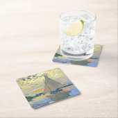 Monet Zeilboot bij Le Petit-Gennevilliers Kartonnen Onderzetters (Insitu)