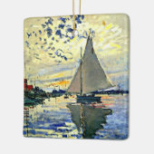 Monet - Zeilboot bij le Petit Gennevilliers Keramisch Ornament (Links)